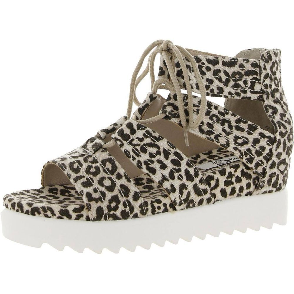 Very G Leopard Print Open Sandals Size 9. B61